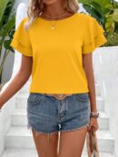 Blusa casual de manga acampanada para verano