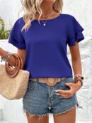 Blusa casual de manga acampanada para verano