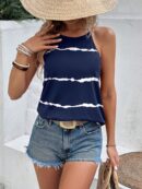 Blusa musculosa de verano con cuello halter