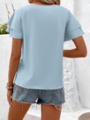 Blusa casual de manga acampanada para verano