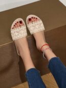 Sandalias versátiles de estilo coreano con tiras delicadas