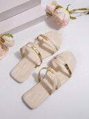 Sandalias Planas Cómodas para Mujer, Temporada Primavera/Verano