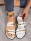 Sandalias Planas Cómodas para Mujer, Temporada Primavera/Verano