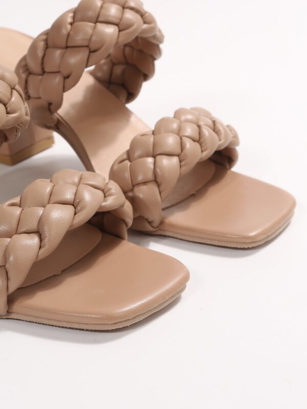 Sandalias de Tacón Grueso con Correa Trenzada - Estilo Verano - Image 45