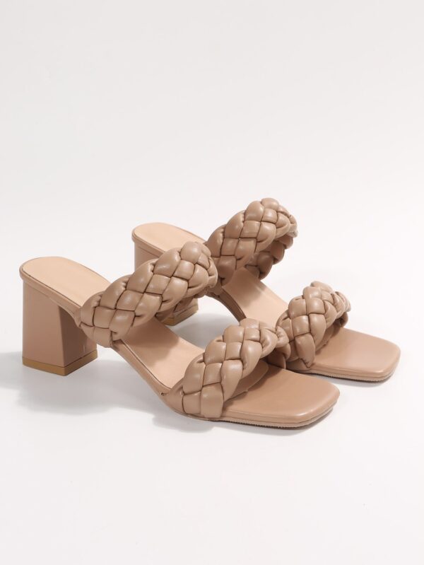 Sandalias de Tacón Grueso con Correa Trenzada - Estilo Verano - Image 48