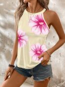 Blusa musculosa de verano con cuello halter