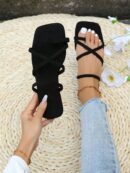 Sandalias versátiles de estilo coreano con tiras delicadas