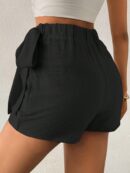 Short-skirt Relajado Texturizado con Lazo Lateral