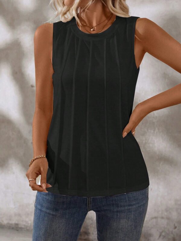 Top de verano con cuello redondo y pliegues - Image 25