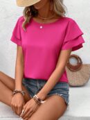 Blusa casual de manga acampanada para verano