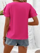 Blusa casual de manga acampanada para verano